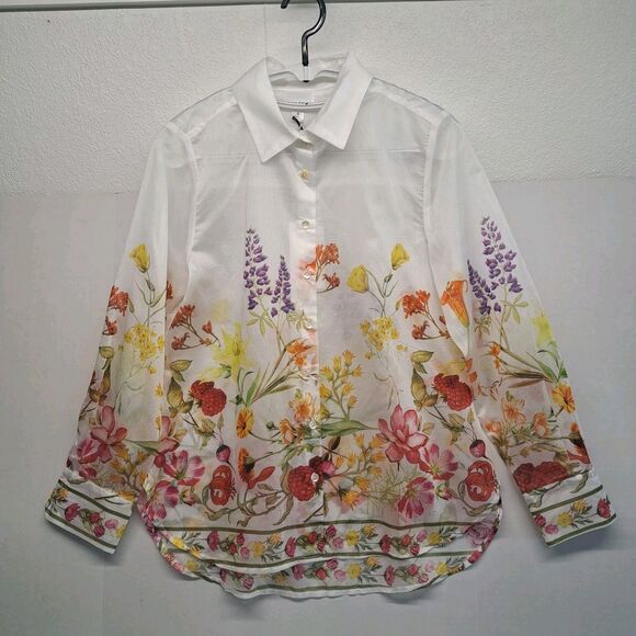 Bailey 44 Tops - Bailey/44 Women's S Sheer Floral Button Blouse Floral Print